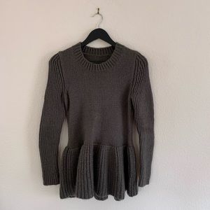 Super Warm Peplum Sweater